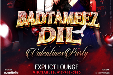 CHARLOTTE BOLLYWOOD VALENTINES NIGHTOUT AT EXPLICT LOUNGE in Charlotte, NC