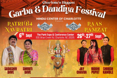 Charlotte's Biggest Garba & Dandiya Festival - Sept 27th in Charlotte, NC