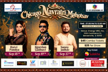 Chicago Navratri Mahotsav With Sunny Jadhav - Chicago Indian event on Sun, Sep 27