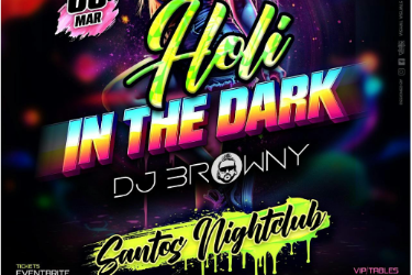 COLUMBUS' HOLI IN THE DARK AT SANTOS BAR in Columbus, OH