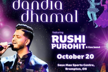 DMG Dandia Dhamal with Rushi Purohit 2023 in BRAMPTON, ON
