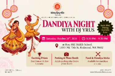 Dandiya And Garba Night With Dj Yrus - Oct 24th In Seattle - Seattle Indian event on Sat, Oct 24