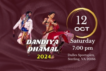Dandiya Dhamal 12 Oct 2024-Navratri-Garba Special in Sterling, VA
