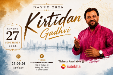 Kirtidan Gadhvi Live Dayro 2026 in Dallas, TX