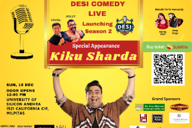 Desi Comedy LIVE! SEASON 2 LAUNCH WITH KIKU SHARDA in Milpitas, CA