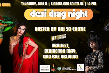Desi Drag Night in Washington, DC