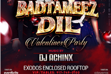 DETROIT BOLLYWOOD VALENTINES NIGHTOUT AT EXODOS ENCLOSED ROOFTOP in Detroit, MI