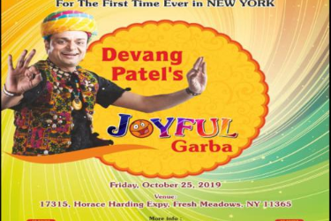 Devang Patels Joyful garba  in Fresh Meadows, NY