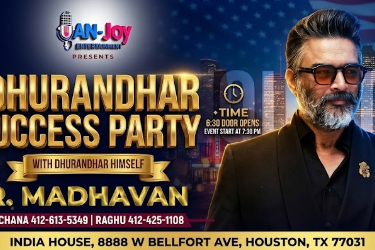 Dhurandhar Party With R Madhavan. Dinner Included in Houston, TX