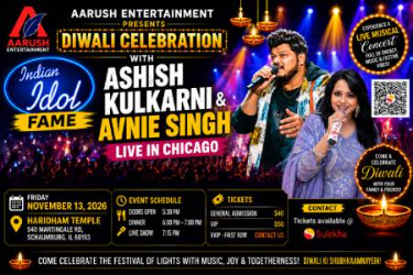 Diwali Celebration with Ashish Kulkarni & Avnie Singh In Chicago in Schaumburg, IL