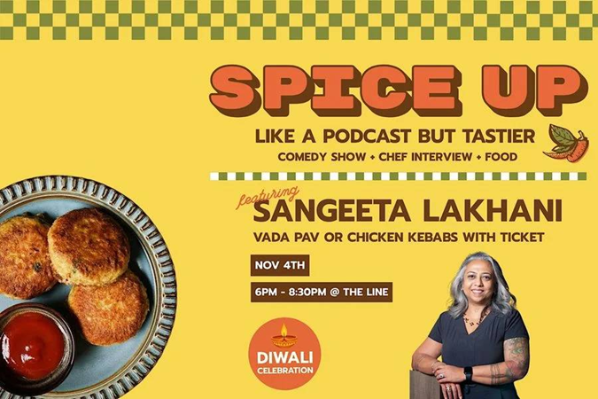 Diwali Comedy Show with Chef Sangeeta Lakhani at The Line
