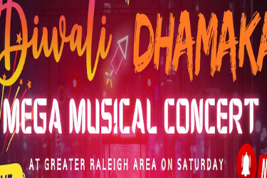 Diwali Dhamaka Mega Musical Concert in Apex, NC