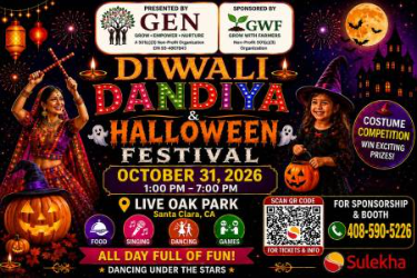 Diwali Dandiya & Halloween Festival 2026 in Santa Clara, CA