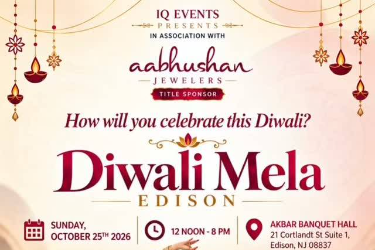 Diwali Mela Edison - October 25, 2026, Edison, NJ