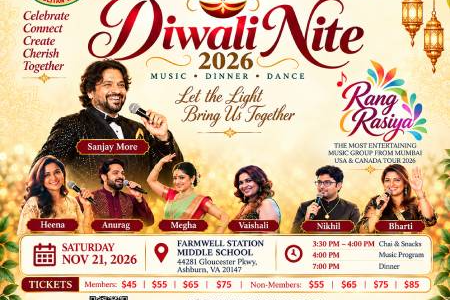 Diwali Nite 2026 - In Virginia in , VA