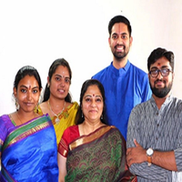 Dr. S. Sowmya, Shri. Ashwath Narayanan, Shri. Chandrasekara Sharma, Smt. Brinda Manickavasagam and Smt. Vidya Kalyanaraman Shri. M. Rajeev - Violin Shri. Neyveli Narayanan - Mridangam in San Jose, CA
