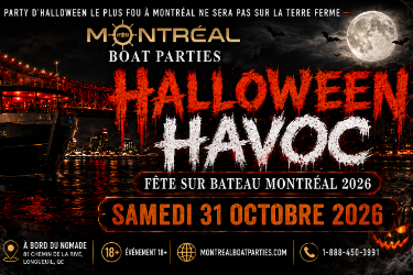 FÊTE SUR BATEAU HALLOWEEN HAVOC MONTRÉAL 2026 | LE VAISSEAU FANTÔME in Longueuil, QC