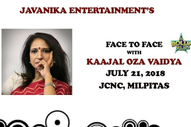 Face to face with Kaajal Oza Vaidya in Milpitas, CA