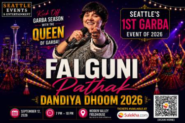 Falguni Pathak - Dandiya Dhoom 2026 Live in Seattle Falguni Pathak - Dandiya Dhoom 2026 Live in Seattle