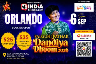Falguni Pathak Live in Florida – Dandiya Dhoom 2026