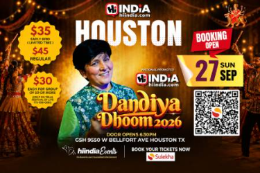 Falguni Pathak Live in Houston – Dandiya Dhoom 2026 in Houston, TX
