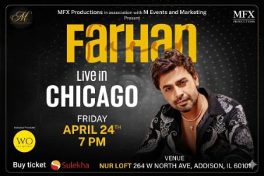 Farhan Saeed Live in Chicago in Addison, IL