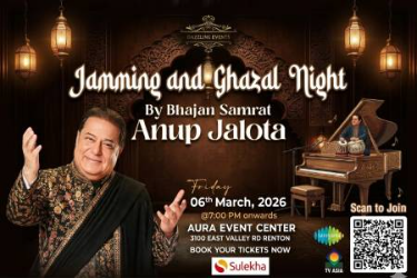Jamming & Ghazal Night in Seattle with ANUP JALOTA