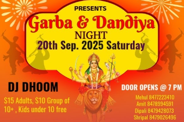 Garba & Dandiya with Mehul Rami & Friends in association with HMLC in Libertyville, IL