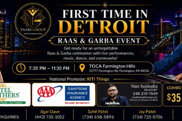 Raas & Garba Event With Rutvi Pandya & Rajbha Gadhvi In Detroit - Detroit Indian event on Fri, Sep 25