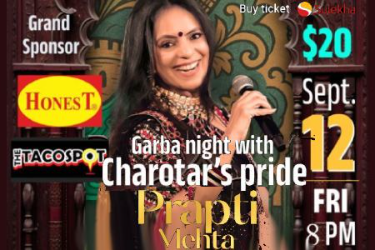 Garba Night with Charotar’s Pride by Prapti Mehta" in Missouri in Ballwin, MO