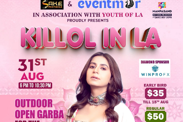 Garba Queen Kinjal Dave Killol in Los Angeles 2025, Placentia, CA