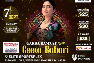 Garba Ramzat with Geeta Rabari in Waterford, MI