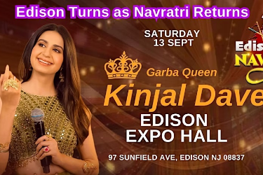 Garba With Kinjal Dave - Live in Edison Expo New Jersey in Edison, NJ