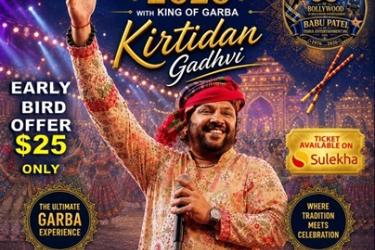 Garbani Ramzat 2026 with Kirtidan Gadhvi in Los Angeles, Norwalk, CA