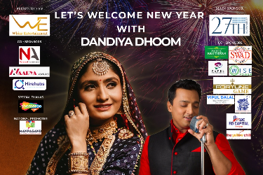 Geeta Rabari with Rex D'souza Dandiya Dhoom 2021 in Atlanta, Ga December 18th in Morrow, GA