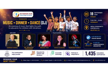 Gitanjali - An Evening of Music, Dinner & Dance (DJ) for Providing Education to Blind Children in India in Milpitas, CA