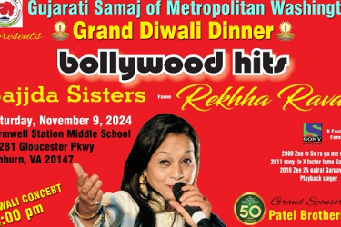 Grand Diwali Dinner & Bollywood Hits by Sajjda Sister and Rekha Raval 2024 in Ashburn, VA