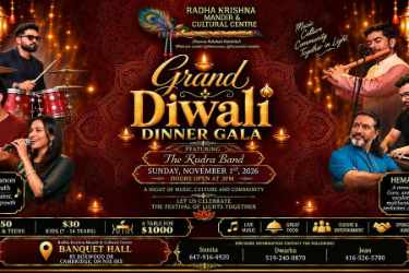 Grand Diwali Dinner Gala - 1 Nov 2026 