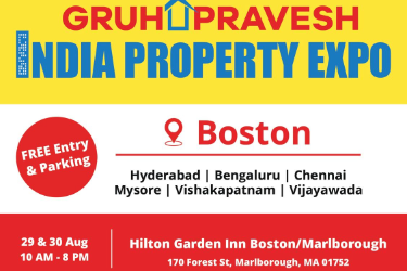 Gruhapravesh: India Property Expo In Boston - Aug 30th,10:00 AM