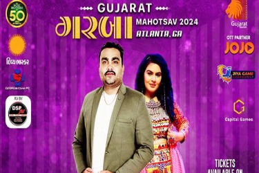 Gujarat Garba Mahotsav Atlanta 2024 with Jignesh Barot and Divya Chaudhary in Tucker, GA