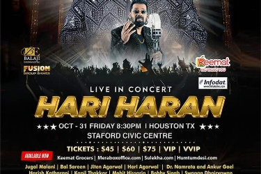 Hariharan Live Concert 2025 in Houston in Stafford, TX