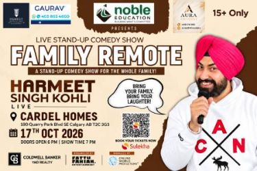 Harmeet Singh Kohli Family Remote Stand-Up Comedy Live in Calgary in Calgary, AB