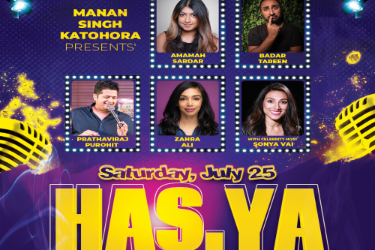 'HAS.YA' - (One Hour+ Nonstop) South Asian Comedy ONLINE Event FEATURING 5 Celebrity Comedians -- 'Amamah Sardar, Badar Tareen, Zahra Ali, Prathaviraj Purohit and HOST "SONYA VAI"' in , 