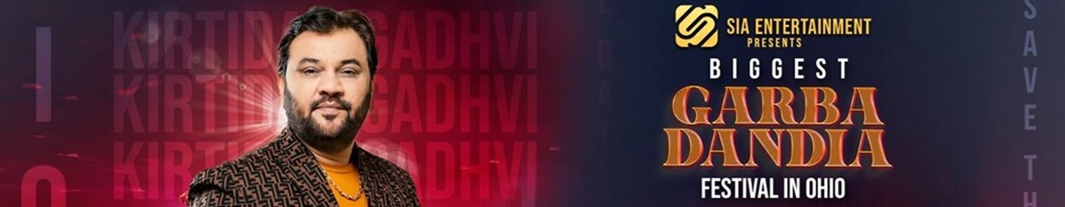 Biggest Garba Dandia Festival in Ohio - Kirtidan Gadhvi Sep 13th 6PM