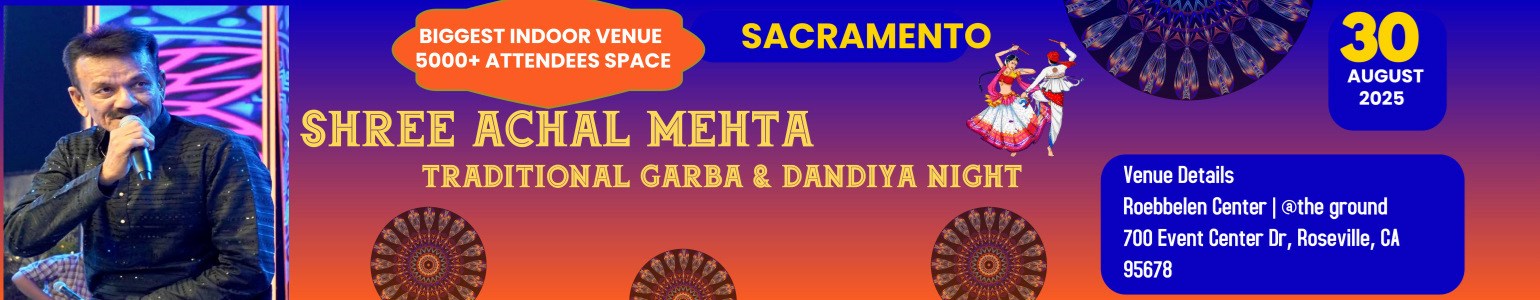  Achal Mehta - Biggest Indoor Garba in Sacramento 2025