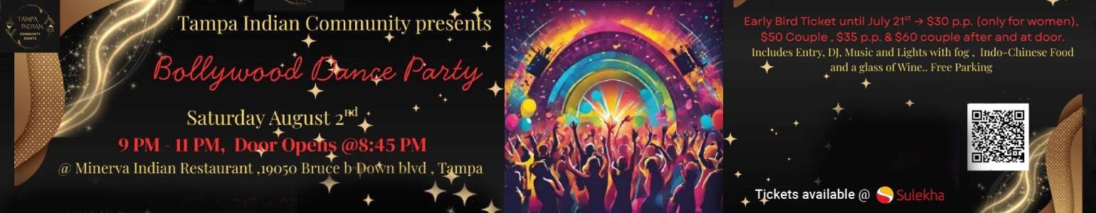 Bollywood Dance party in Tampa FL