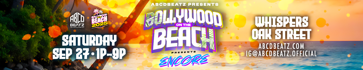 Bollywood on The Beach - Encore - Sat., Sept 27th - Whispers on Oak Street
