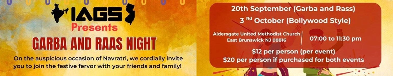 Bollywood Style Garba and Raas Night in Newjersey