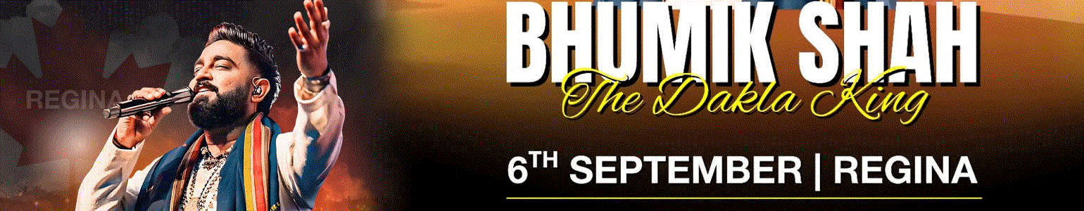 Damak Damkar Dakla King – Bhumik Shah Live in Regina