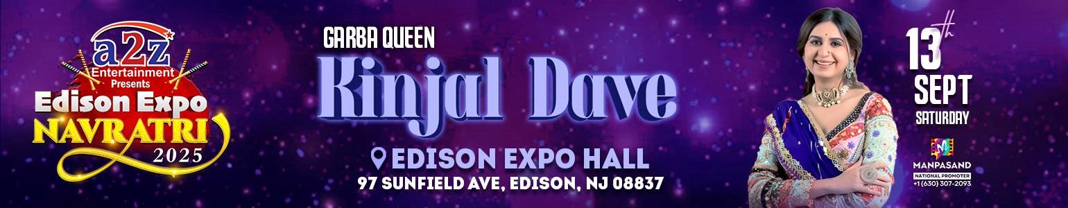 Navratri Edison with Kinjal Dave Live Garba  EDISON EXPO NEW JERSEY